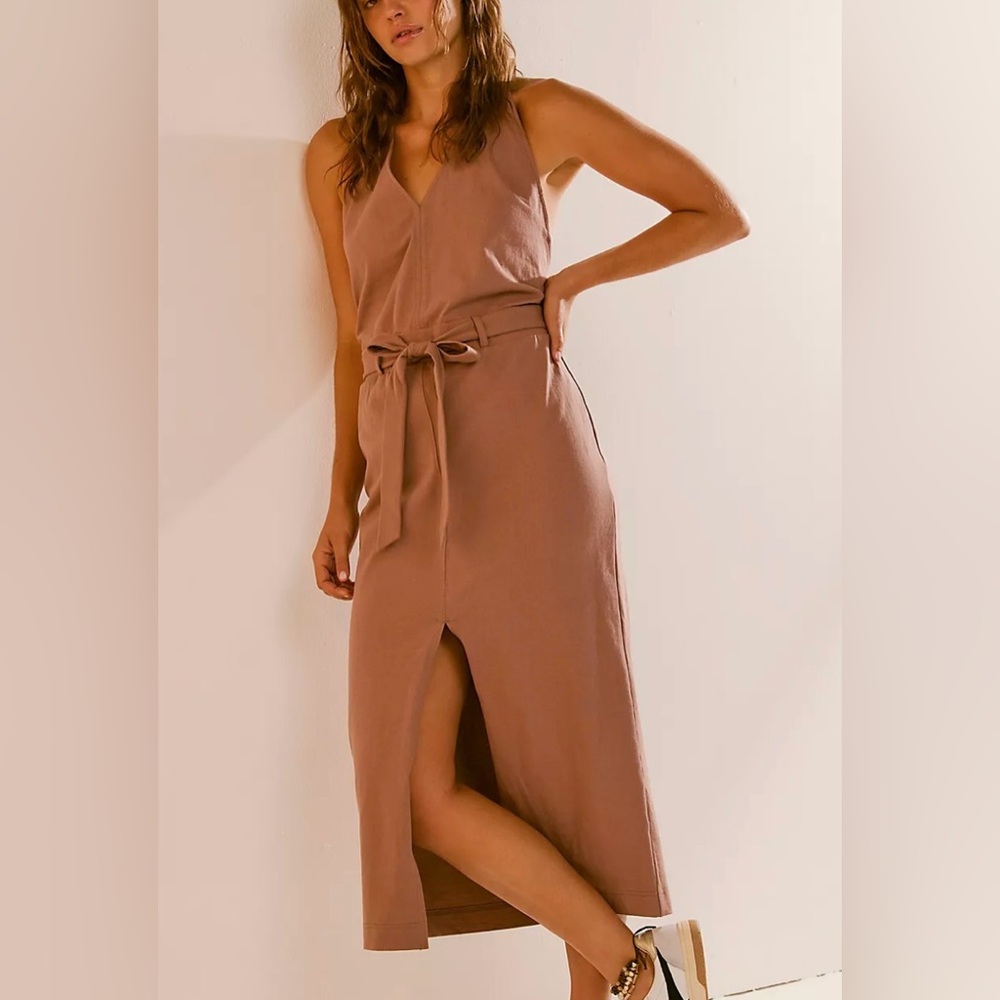 Free People Randi Midi Halter Dress - size medium